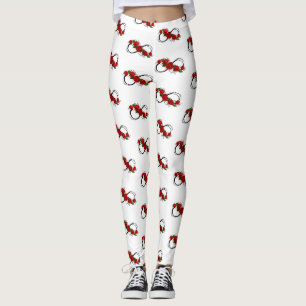 Unendlichkeitssymbol mit Rote Rosen Leggings