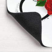 Unendlichkeitssymbol mit Rote Rosen Mousepad (Ecke)
