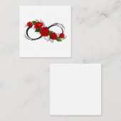 Unendlichkeitssymbol mit Rote Rosen Terminkarte (Vorne/Hinten)