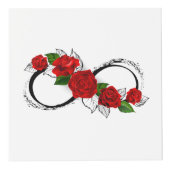 Unendlichkeitssymbol mit Rote Rosen Würfel (Rechts)