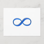 Unendlichkeitssymbol Postkarte (Vorderseite)