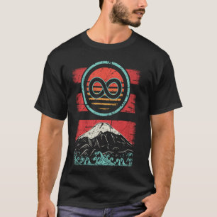Unendlichkeitssymbol Retro Vintage 80er Stil T-Shirt