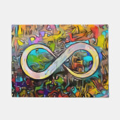 Unendlichkeitssymbol | Sensibilisierung für Autis Fußmatte (Vorderseite)