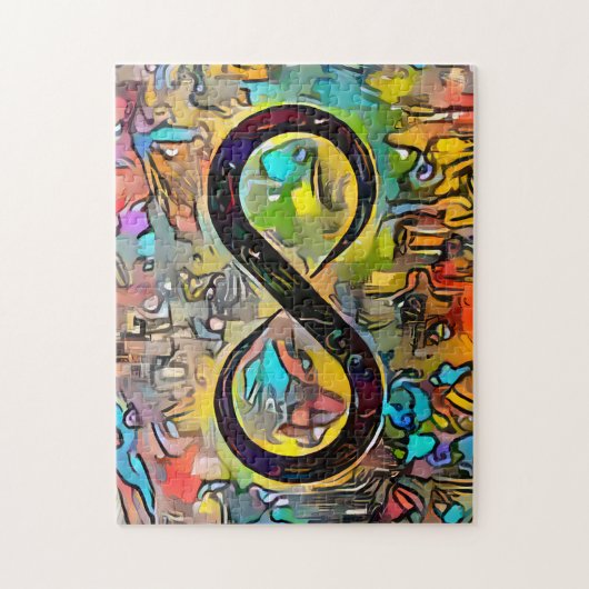 Unendlichkeitssymbol | Sensibilisierung für Autis Puzzle (Vertikal)