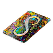 Unendlichkeitssymbol | Sensibilisierung für Autism Magnet (Linke Seite)