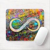 Unendlichkeitssymbol | Sensibilisierung für Autism Mousepad (Mit Mouse)