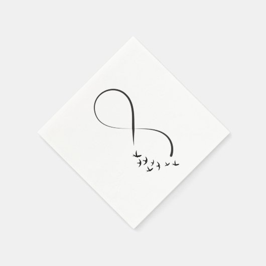 Unendlichkeitssymbol Serviette (Ecke)