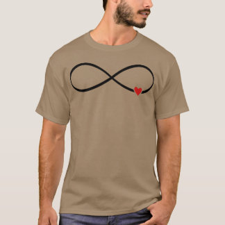 Unendlichkeitszeichen Herz Liebe Lemniskate Gesche T-Shirt