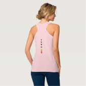 unendlichLi Graphic Mountain Sunset Rainbow Chakra Tank Top (Rückseite Vollansicht)