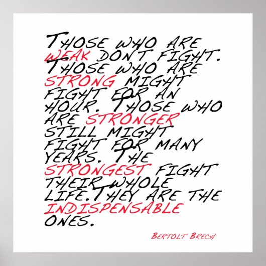 Unentbehrlich Poster (Vorne)