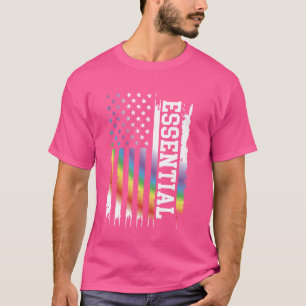 Unentbehrliche United Staaten Not leidenden Regenb T-Shirt