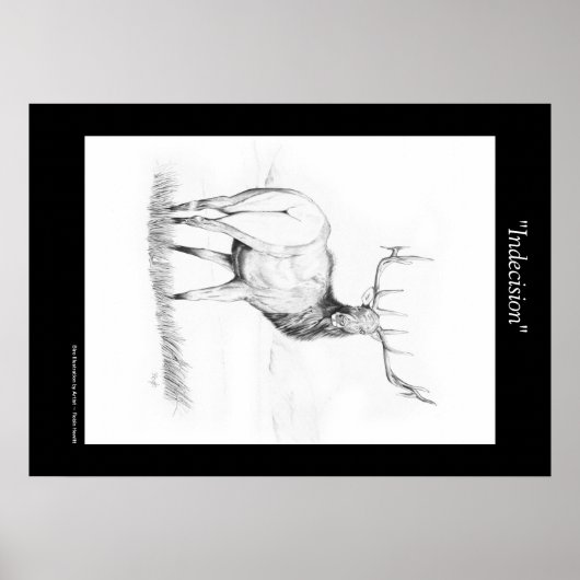 Unentscheidung ~ Elchposter Poster (Vorne)