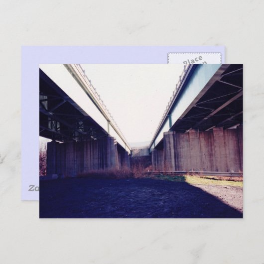 Unentscheidungsbrücke Postkarte (Vorne/Hinten)