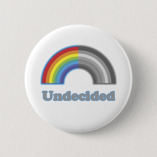 Unentschiedener Regenbogen Button (Vorderseite)