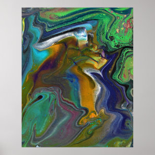 Unentschlossen 1 Cooles Wildes Psychedelisches Pos Poster
