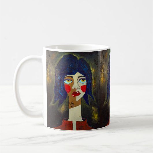 "Unentschlossen" Kaffeetasse (Links)