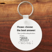 Unentschlossen - Unruhe bei der Entscheidungsfindu Schlüsselanhänger (Vorderseite)