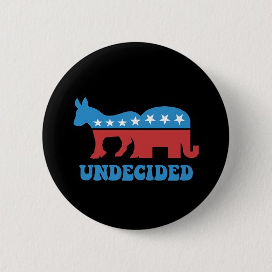 unentschlossene Wähler Button (Vorderseite)