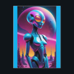 Unentschlossener Retro-Futurismus - Ken Gage Art Postkarte<br><div class="desc">Unentschlossener Retro-Futurismus. 2024,  Ken Gage. Digitale Kunst: Surrealismus für Pop.</div>