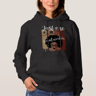 Unentschuldbar dope Black Social Worker Afro Afro Hoodie