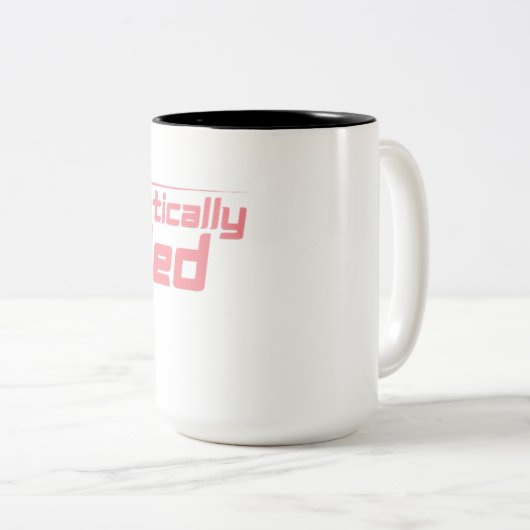 Unentschuldbar heilte Kaffee-Tasse Zweifarbige Tasse (VorderseiteRechts)