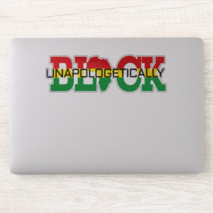 unentschuldbar schwarz  aufkleber