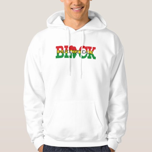 unentschuldbar schwarz hoodie (Vorderseite)