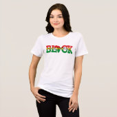 unentschuldbar schwarz Tri-Blend shirt (Vorderseite voll)