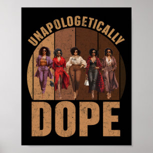 Unentschuldbar schwarzer Arzneimittelstolz Afro Bl Poster