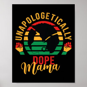 Unentschuldbar Schwarzmonatsgeschichte Afrikanisch Poster