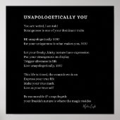 Unentschuldbar Seid ihr selbst Poster-Wand Poster (Vorne)