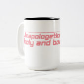 Unentschuldbar Tasse von Heiligem und Küftem Kaffe (Vorderseite Links)