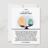 Unequal Yoke Relationship Card Ankündigung (Vorderseite)