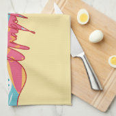 Unerbittliche, kühne, feminine Aussage Geschirrtuch (Viertel Falte)