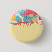 Unerbittliche, kühne, weibliche Aussage Button (Vorderseite)