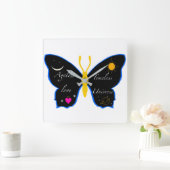 Unerbittliche Liebe im zeitlosen Universum Quadratische Wanduhr (Zuhause)