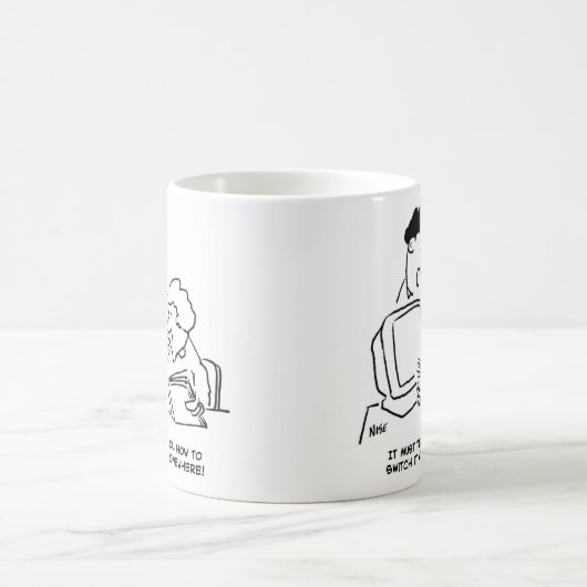 Unerfahrene Computerbenutzer Kaffeetasse (Mittel)