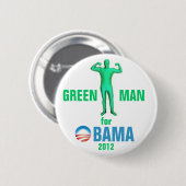 Unerfahrener Mitarbeiter für Obama 2012 Button (Vorne & Hinten)