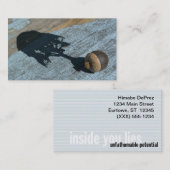 "unergründliche mögliche" PERSÖNLICHE Telefonnummerkarte (Vorne/Hinten)