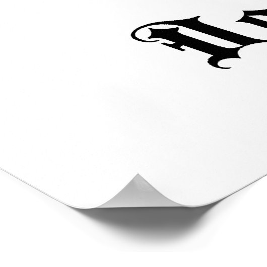 Unerhörter Wappen-Poster Poster (Ecke)