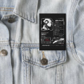 Unerkannt - Techno-Brutalist Streetwear Design Button (Insitu)