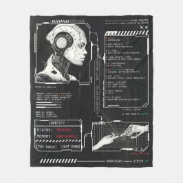 Unerkannt - Techno-Brutalist Streetwear Design Fleecedecke