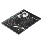 Unerkannt - Techno-Brutalist Streetwear Design Notizblock (Linke Seite)