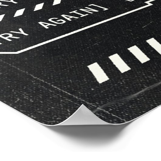 Unerkannt - Techno-Brutalist Streetwear Design Poster (Ecke)