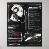 Unerkannt - Techno-Brutalist Streetwear Design Poster (Vorne)