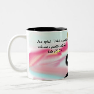 unerreichbar zweifarbige tasse