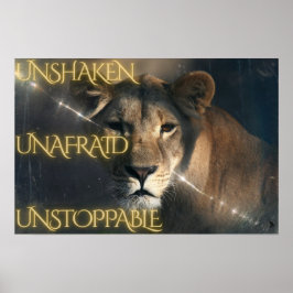 Unerschütterlich. Unerschrocken. Unaufhaltsam. Poster