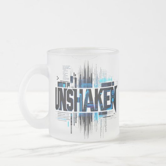 Unerschütterliche Cyberpunk-Tech-Tasse Mattglastasse (Links)