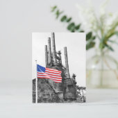 Unerschütterliche Flagge Postkarte (Stehend Vorderseite)