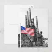 Unerschütterliche Flagge Postkarte (Vorne/Hinten)